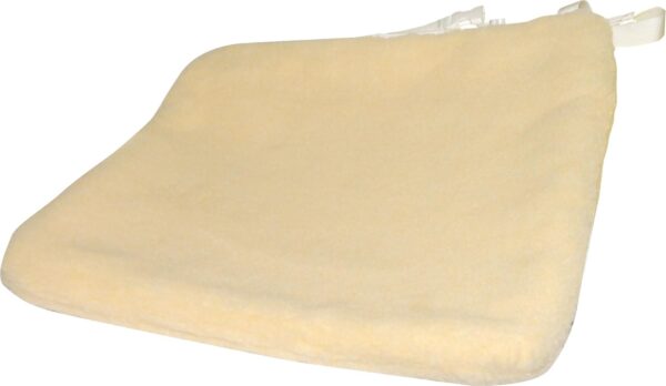 18" Replacement Synthetic Sheepskin Cushion Cover for Wheelchair or Chair Seats, Pressure Relief Prevents Pressure Sores, Fits 3-4" Cushions,