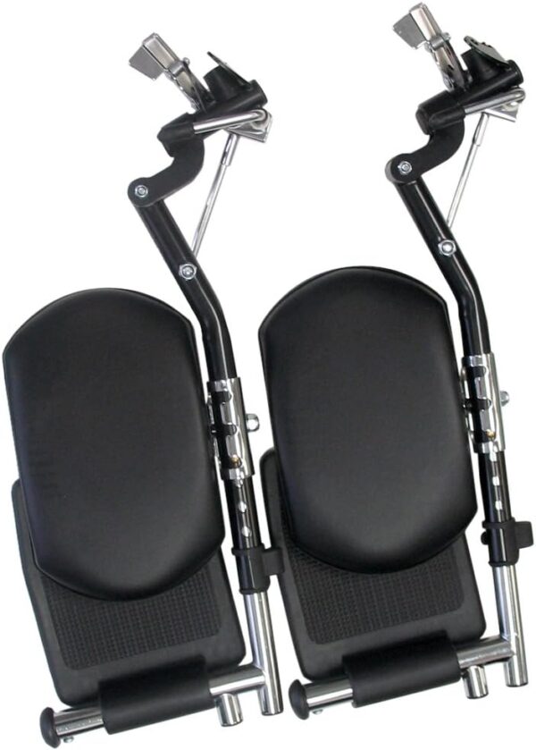 Universal Elevating Legrest for Wheelchair, Black, E&J Style