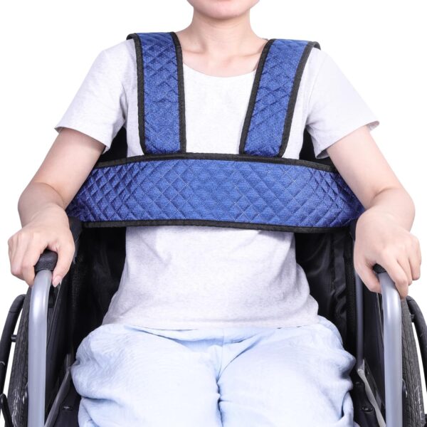 Wheelchair Seat Belt,Restraints Straps for Patient, Elderly & Disabled,Wheelchair Harness Restraint for Adults to Prevent Tilting or Falling(Vest Style)